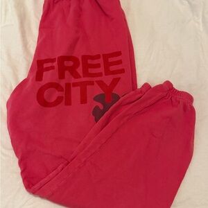 Freecity Red Women's Pants